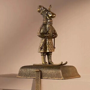 Anthropologie Bronze Wilma  Christmas Stocking Holder